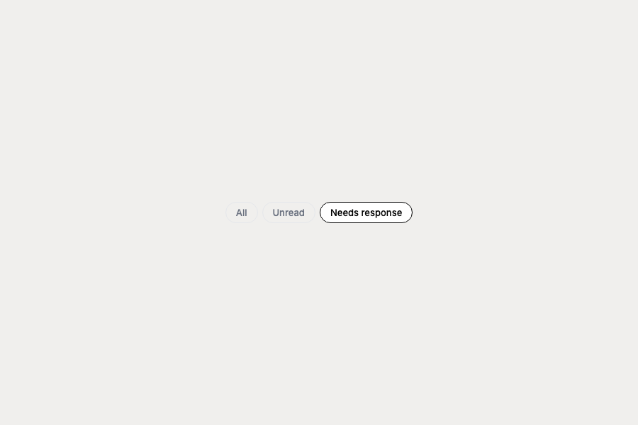 Inbox filtering