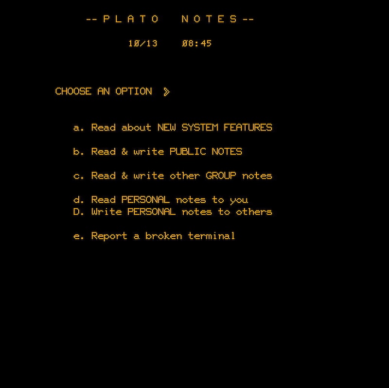PLATO Notes