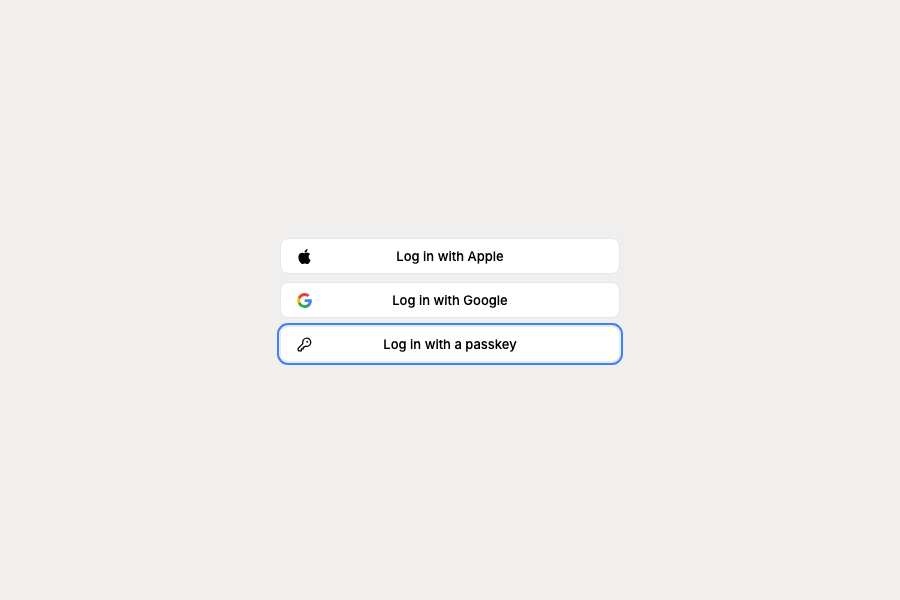 Passwordless login