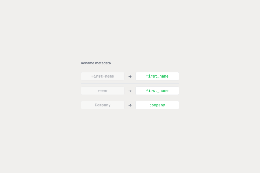 Rename metadata keys in bulk